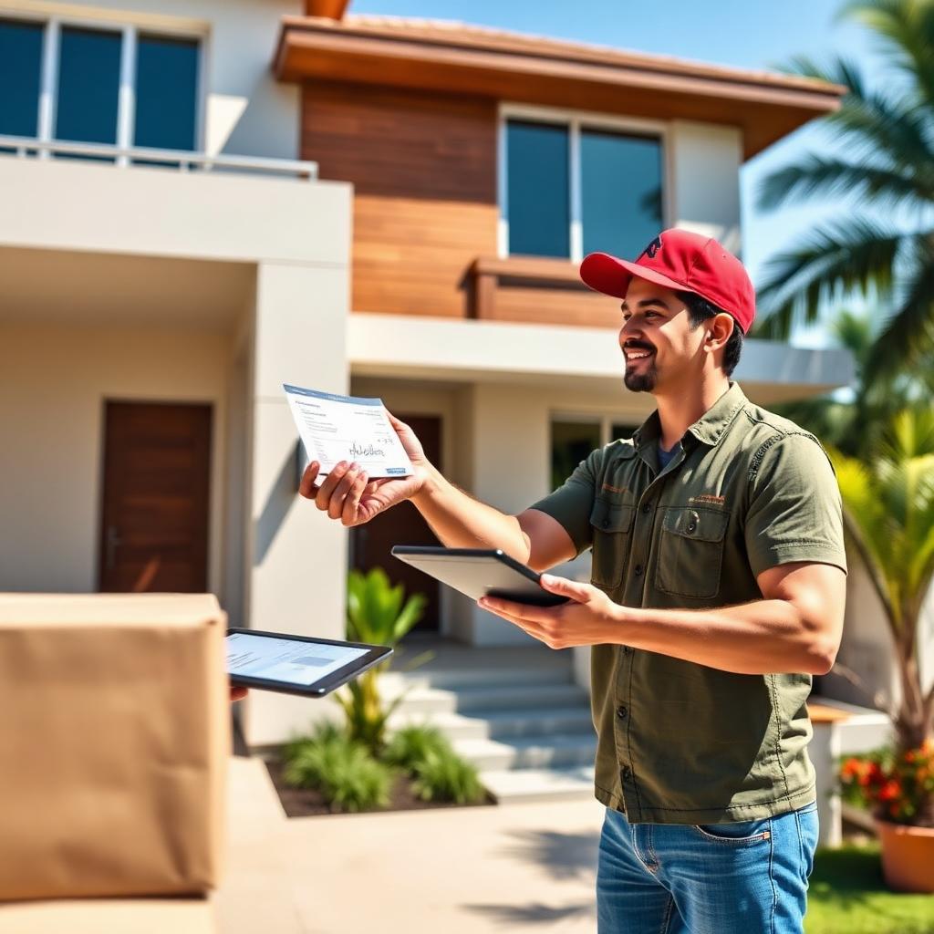 Mover with delivery receipt