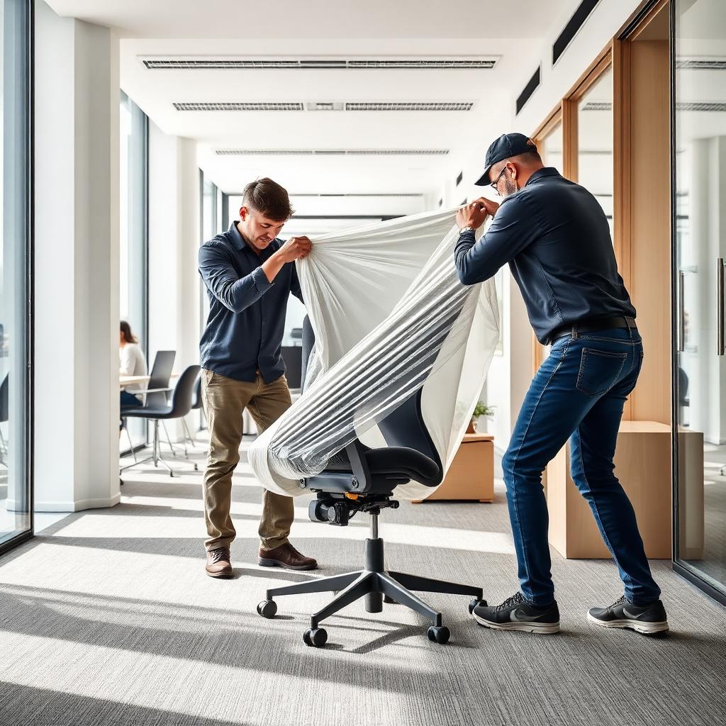 Wrapping office chair